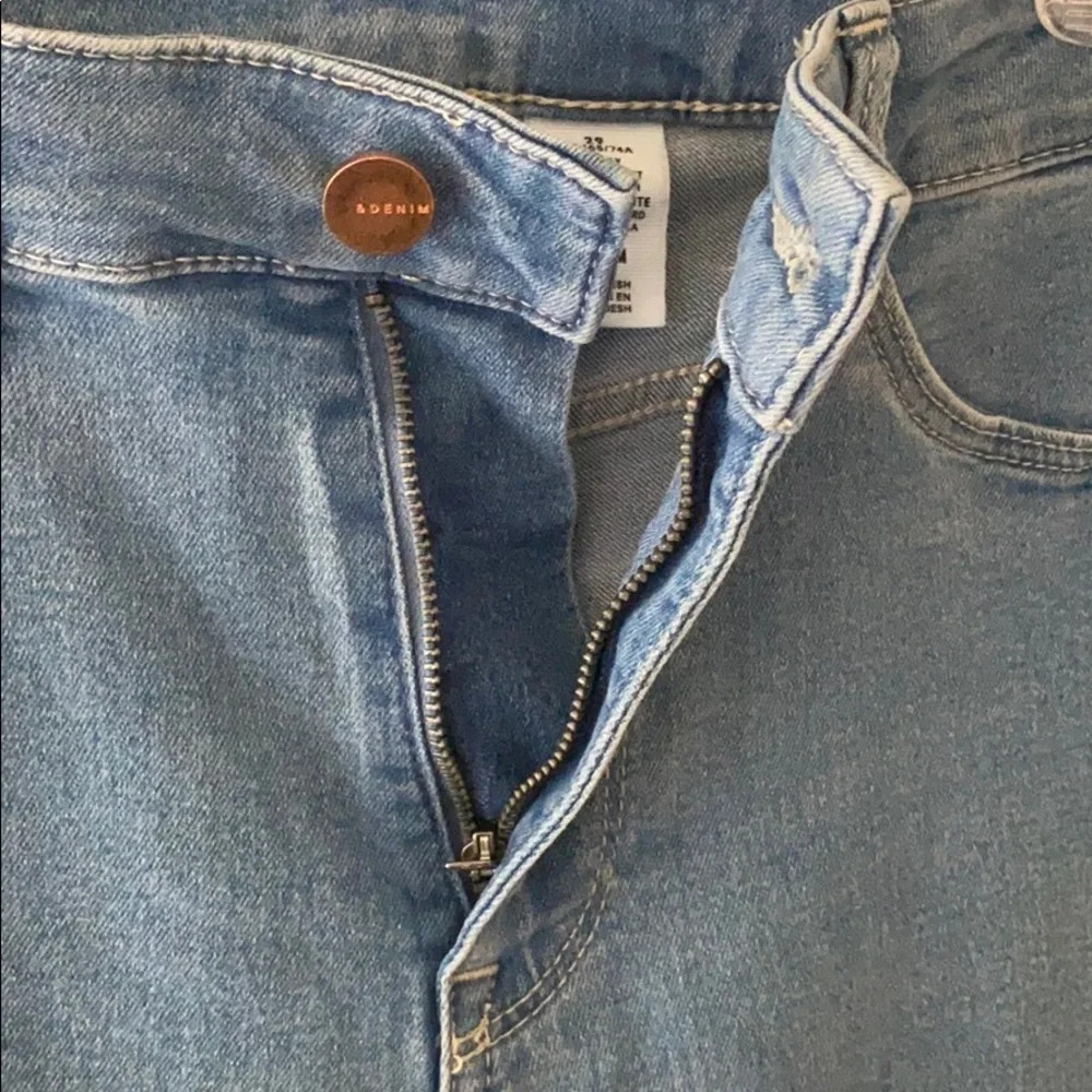 &Denim Womens Skinny Jeans Size 29 Regular Waist Ankle Length Blue - Picture 7 of 7